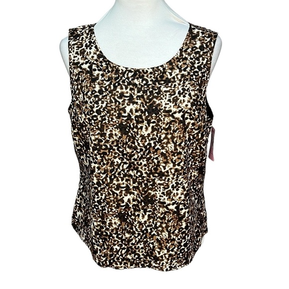 Amber Sun Silk Reversible Animal Print Blouse - Picture 1 of 6